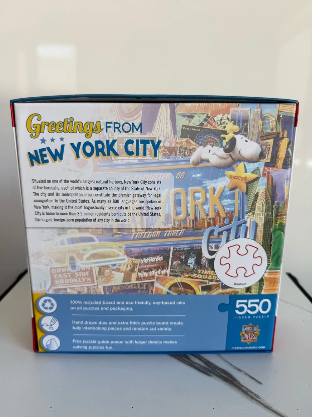 MasterPieces New York City 550-Piece Jigsaw Puzzle - Blue